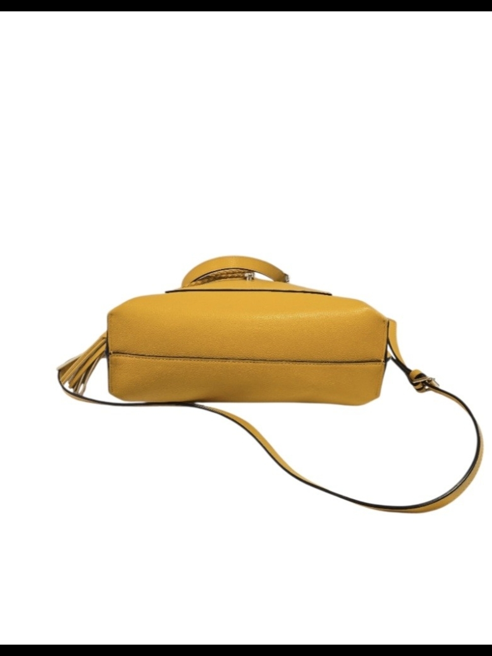 henri bendel Authentic Worth Avenue Yellow Leather Tassel Tote - Picture 6 of 16